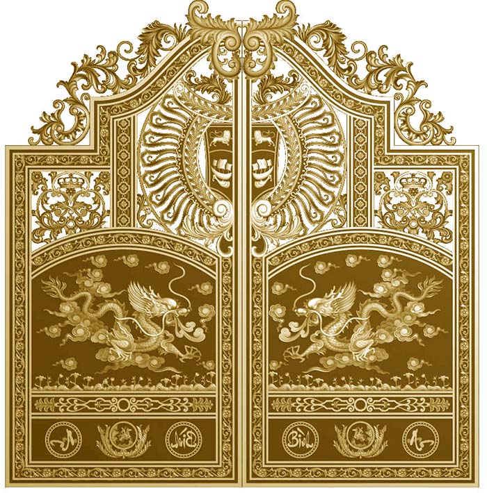 Mẫu cổng rồng tr&ecirc;n m&acirc;y